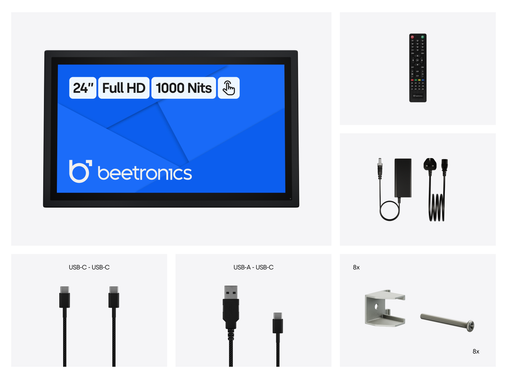24 Inch Touchscreen Metal (High Brightness)